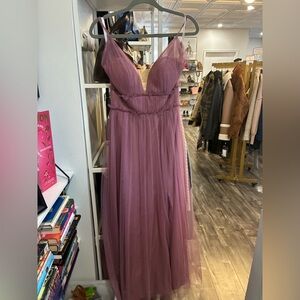 Revelry Penelope tulle dress in rose size 4